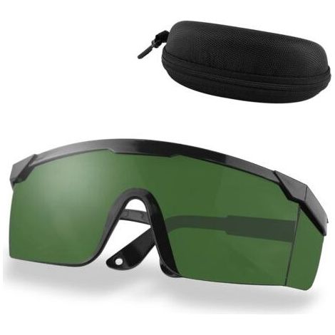 Lunettes de sécurité IPL avec verres épais de 2,5 mm, protection laser 200-2000 nm, antibuée, filtration UV400, OD4+, pour le bronzage et l'épilation, Protection oculaire optimale (1/5)