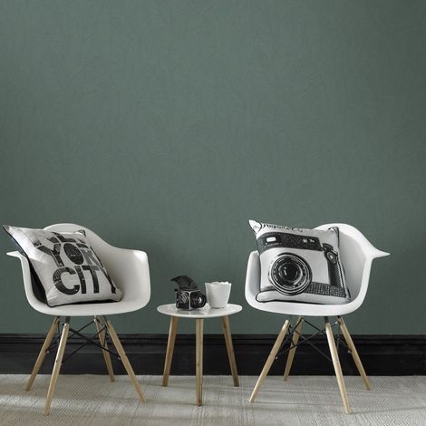 Papier peint intissé Grandes Feuilles Botaniques 1005 x 52cm Vert