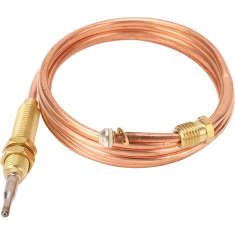 Thermocouple à gaz HR0001 120 cm en cuivre, thermocouple de remplacement universel pour cuisinière à gaz, four et cuisinière à gaz (1/5)