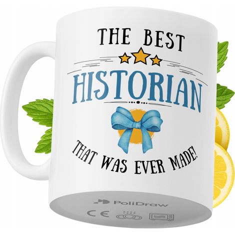 Taza de café/té divertida y humorística para historiadores. Taza con diseño gráfico y texto gracioso para cumpleaños, santos y días festivos. Taza premium para ocasiones especiales en casa, la oficina (1/5)