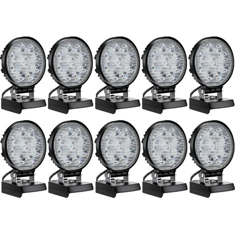 Lampe de travail LED, 2000 Lumens, angle de faisceau de 120°-140° (1/2)