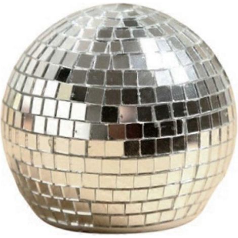 Ouvre-bouteille de bière au design miroir, en forme de boule disco, distributeur de verres à bière au design miroir et boule à facettes décorative argentée. (1/5)