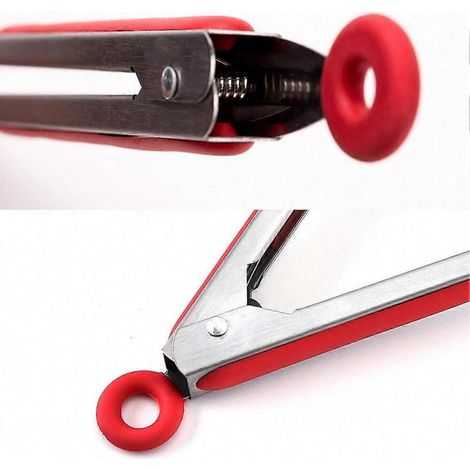 Pinces de cuisine GETIT, pinces pour cuisiner et griller, pinces de cuisine en acier inoxydable et silicone (1/4)