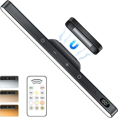 3W Dimmable Mirror Lights,  3-Color Adjustable Wall Light with 120 LEDs,  Touch Control,  2000mAh Rechargeable Battery Makeup Light,  Magnetic Stick Light Bar (1/5)