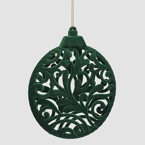 EDG Decorazione Medaglione Velvelt In Velluto Verde