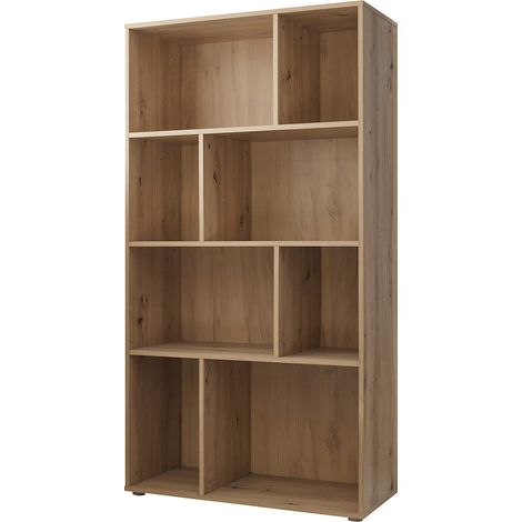 Jugendzimmer Standregal in Eiche, 8 offene Fächer - LESINA-78 (1/4)