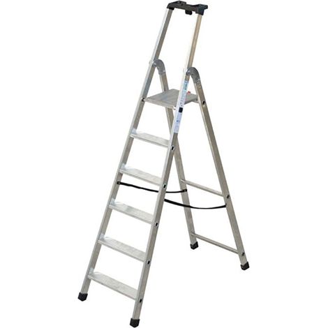 Scala in alluminio Professional - Facal Quadra - Varianti: Q50/6 - 6 gradini