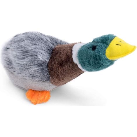 Jouet pour chien en peluche canard qui klaxonne et couine (1/5)