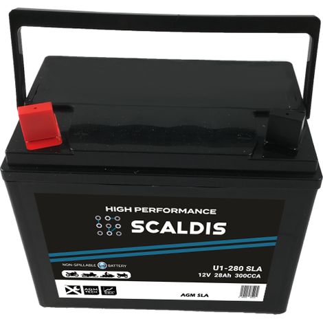 Batterie Motoculture SCALDIS HP U1-280 SLA 12V 28AH 300A