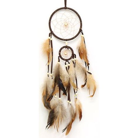 Handmade Attrape-Rêves, Vintage Capteur de Rêves en Plumes, Attrape-Rêves de Style Bohème, pour Décoration Murale Suspendue, Ornements, Décoration Artisanale, Cadeau pour la Fête Des Mères (1/4)