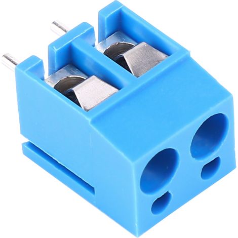 50 borniers à vis 2 broches 5,0 mm pour câblage de circuits imprimés (1/5)
