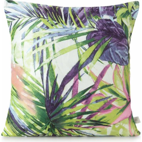 Rommy Kissenbezug 40x40 exotische Blätter (1/2)