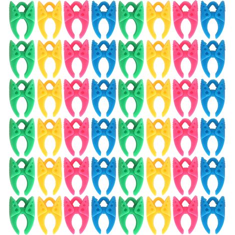 48 pinces de maintien du fil, clips de canette en silicone pour accessoires de couture