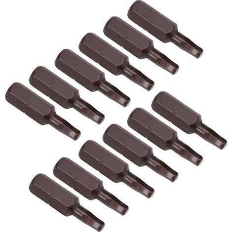 12Pcs Embout de Tournevis H3 Hex S2 H1/4 x 25 x H3 (1/4)