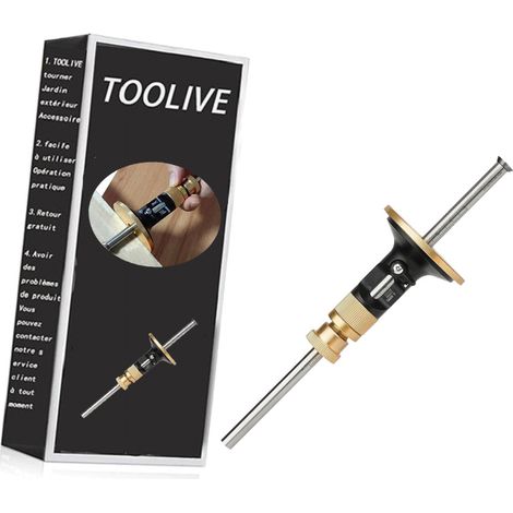 Wheel Marking Gauge Kit Woodworking Marking Scriber Wood Marking Tools With Graduated Metric Imperial Ruler Roll Stop Head Solid Metal Marker Tool For Carpenter