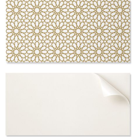 Azulejos decorativos de vinilo con gr谩ficos para cocina o ba帽o. Dise帽o geom茅trico con estrellas. 10x40x20 cm.