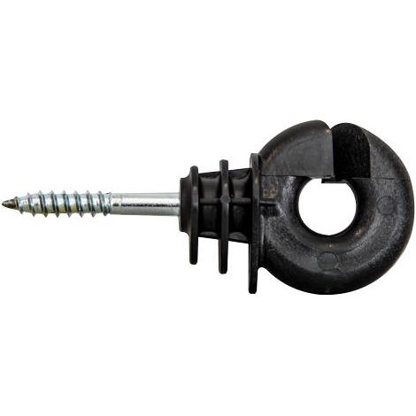 Horizont – Lot de 50 isolateurs fil TRAPPER IS-S – Isolateur à visser pour bois – Pour fils de 4 mm et rubans de 12 mm – Tension jusqu'à 22 000 volts