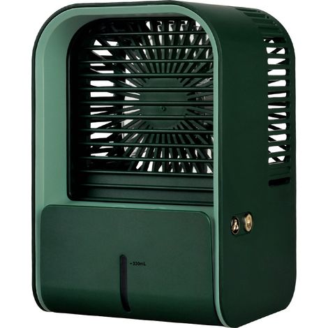 Aire acondicionado portátil portátil Aire acondicionado creativo ventilador de escritorio humidificador de carga mini enfriador (verde) [Clase de eficiencia energética A] (1/5)