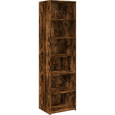 Maison Exclusive - Credenza Rovere Fumo 50x41x185 in Legno Multistrato (1/5)