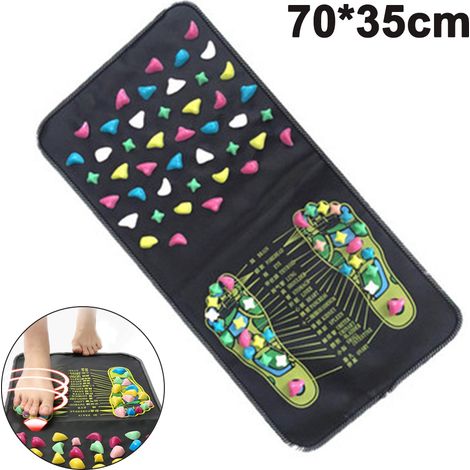 Tapis réflexologie pieds, acupression marche, soulage douleurs jambes et fatigue musculaire
