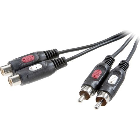 SpeaKa Professional SP-7870384 Cinch Audio Verlängerungskabel [2x Cinch-Stecker - 2x Cinch-Buchse] 2 (1/4)