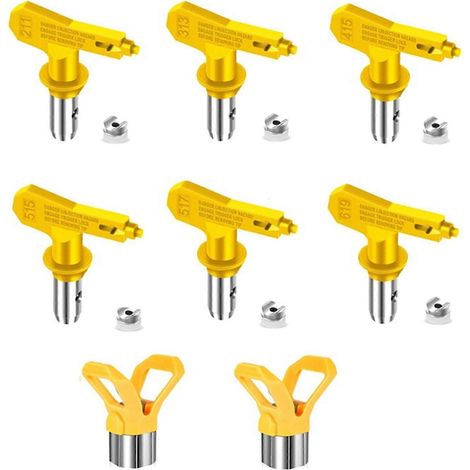 Ensemble de buses pour pistolet à peinture, embouts réversibles pour pistolet à peinture, buses pour pistolet à peinture S (1/5)