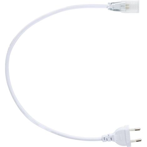 Cavo di Alimentazione Striscia LED Autorettificata 220V AC SMD&COB IP65 Larga 12mm Bianco (1/4)