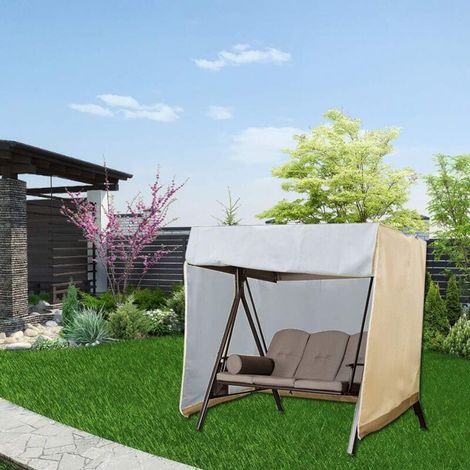 Telo di copertura per altalena da giardino, copertura protettiva per altalena da esterno, telo impermeabile e resistente ai raggi UV (160x120x170 cm) (1/4)