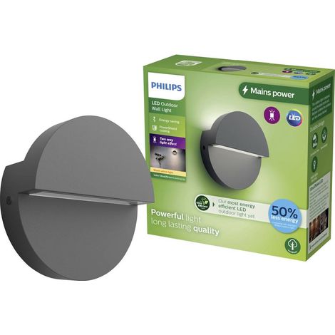 Philips Valor applique murale esterna antracite LED (1/5)