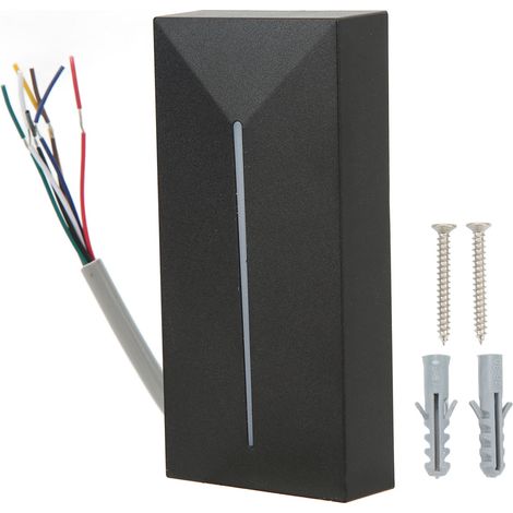 Lettore di schede di accesso Wiegand 26 34 con indicatori LED a 2 colori, circuito integrato di prossimità impermeabile IP68.