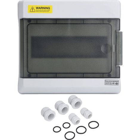 Boîtier de distribution électrique extérieur étanche IP66 pour rail DIN avec disjoncteur MCB SGKJ 9 voies (1/5)