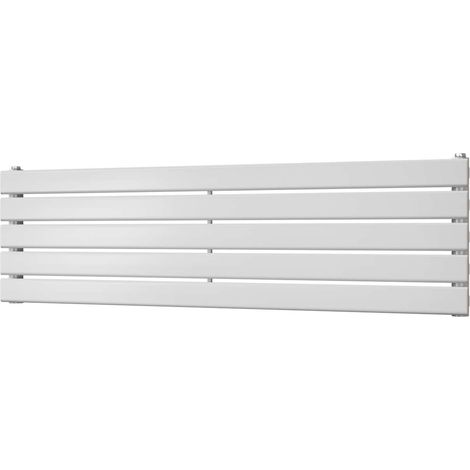 Typhoon Axis - White Horizontal Radiator H340mm x W1200mm Single Panel (1/3)