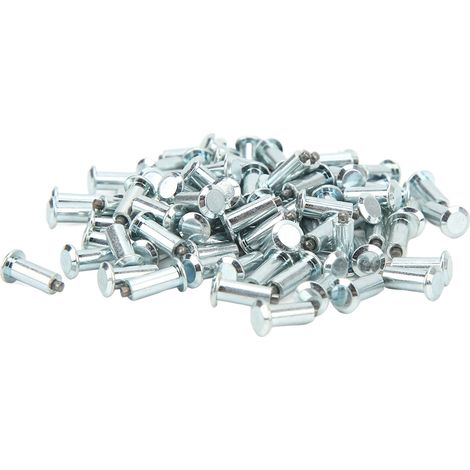 Lot de 100 goujons de pneu zingués, antidérapants, adhérence renforcée, pour voiture, camion, chariot élévateur et tout-terrain. (1/5)