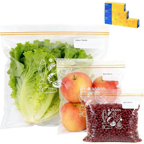 70 Pieces Freezer Bags, Sealed Zip Bag (1/5)