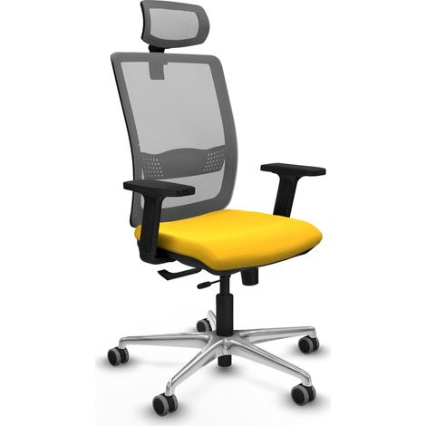 Chaise de bureau piqueras y crespo Haches simili cuir gris (1/2)