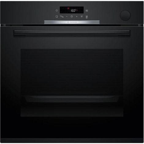 Bosch Serie 4 HRG312BB4, Horno de 71L y 3600W con aporte de vapor para resultados crujientes y jugosos, Negro (1/5)