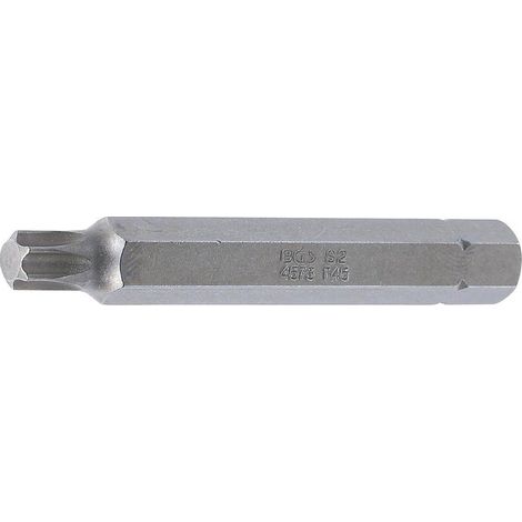Embout Torx T45 10 mm (3/8) - L. 75 mm - Profil T - Précision et Durabilité, Acier - D-Work (1/5)