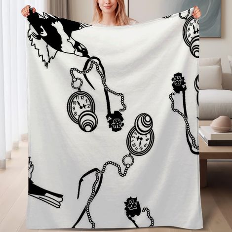 Couverture polaire moelleuse pour camping en forêt 60x80 pouces, isolante et confortable (1/4)