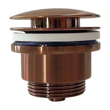 Vanne de vidange universelle pour lavabos et bidets, installation simple et options de bouchon, compatible avec trop-plein et sans trop-plein (1/3)