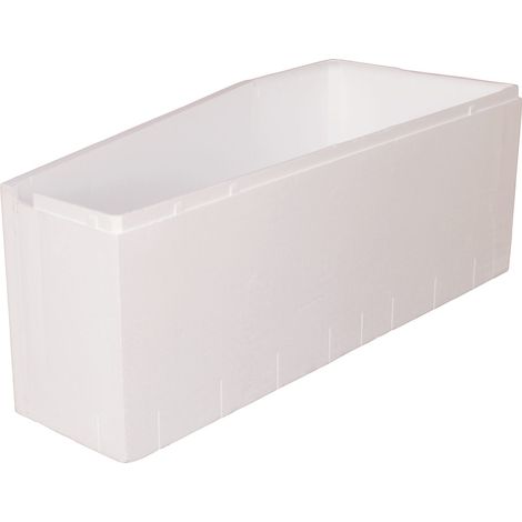 Calmwaters® Wannenträger 160 x 70 cm Essential Small, Passend für Eck-Badewanne 160x70 cm, Rechte Ausführung, Styroporträger, Schall- und wärmedämmend, Direkt verfliesbar, Weiß, 03AX4978 (1/5)