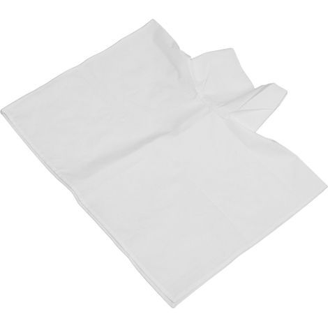 Housse de table de massage lavable en coton, blanc, avec ouverture pour visage, idéale pour salons et spas (1/5)