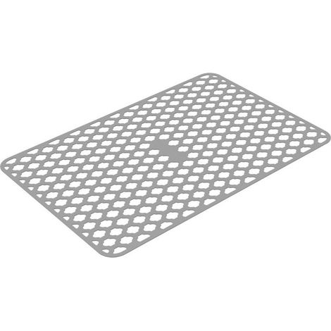 Revêtement en silicone pour étagère de réfrigérateur de cuisine et armoires, tapis antidérapants pour protéger les surfaces, design flexible à découper (gris) (1/5)