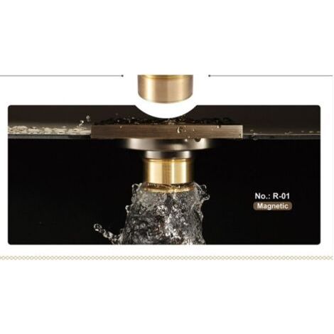 Desagüe para ducha a ras de suelo, desagüe de suelo negro, resistente a los olores, 100x100 mm (1/4)