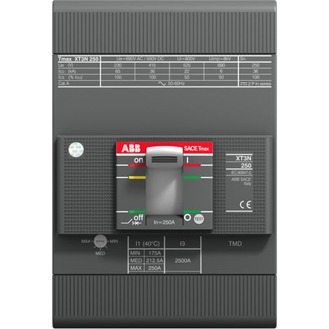 Disjoncteur XT3N 3P 100A 36Ka+Decl. Magneto Ther. 1SDA068055R1 ABB 068055