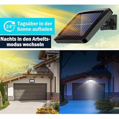 Lampe solaire - - 56 LED - Détecteur de mouvement - Étanchéité IP65 - Câble de 5 m (1/4)