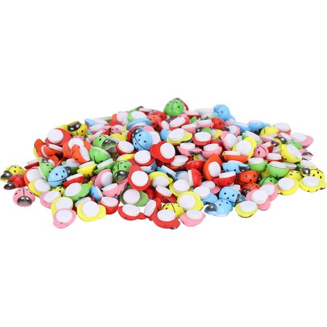 300 Pièces Coccinelles en Bois Miniatures pour Décoration de Jardin, Scrapbooking et Projets DIY (1/5)