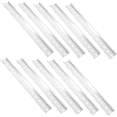 10 Pièces Rails Din Aluminium de Remplacement Guides de Montage pour Rails Din Longs à Fentes pour Composants Électroniques (1/5)