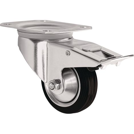Rueda  giratoria  con  freno  D.200mm  Cap.carga  205kg  con  freno  VG  135x110mm  TECWERK (1/2)