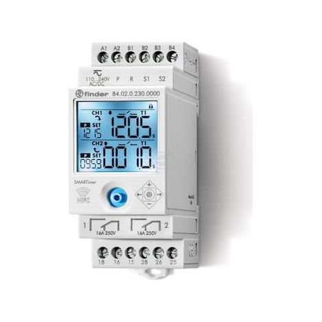 SMARTimer-Relais 2W 16A 110...240V AC/DC FINDER 840202300000