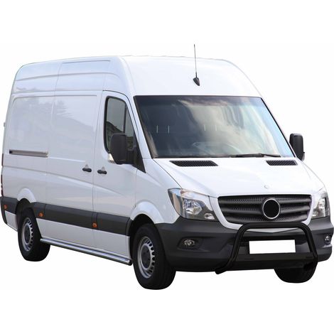 Pare-buffle Avant pour Mercedes Sprinter 2013-2018 63 mm en Acier Noir (1/5)